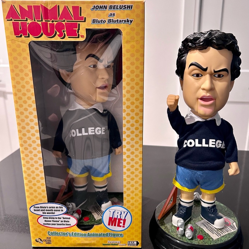 Movie “Animal House” John Belushi Talking/Music Bluto Doll-NIB  Doesn’t Move